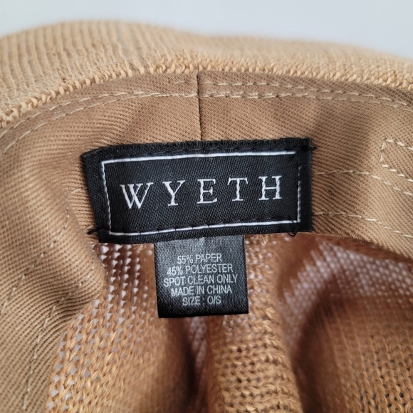 Wyeth Paper Straw Hat Floppy Neutral‎ Sun Summer Adult One Size main image 5